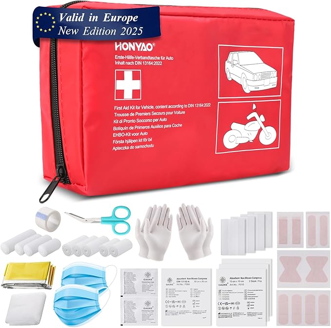 HONYAO Bil Första Hjälpen-Kit DIN 13164 - produktbild