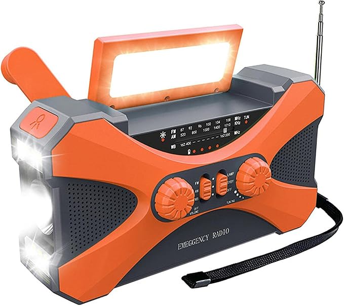 Mandeep Solcellsradio 10000mAh Vattentät Nödradio - produktbild